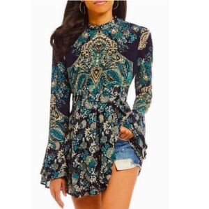 Free People Lady Luck Print Tunic